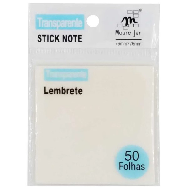 Notas Adesivas - Stick Note - Transparente Cristal