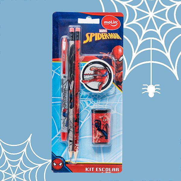 Kit Escolar - Molin - Homem Aranha