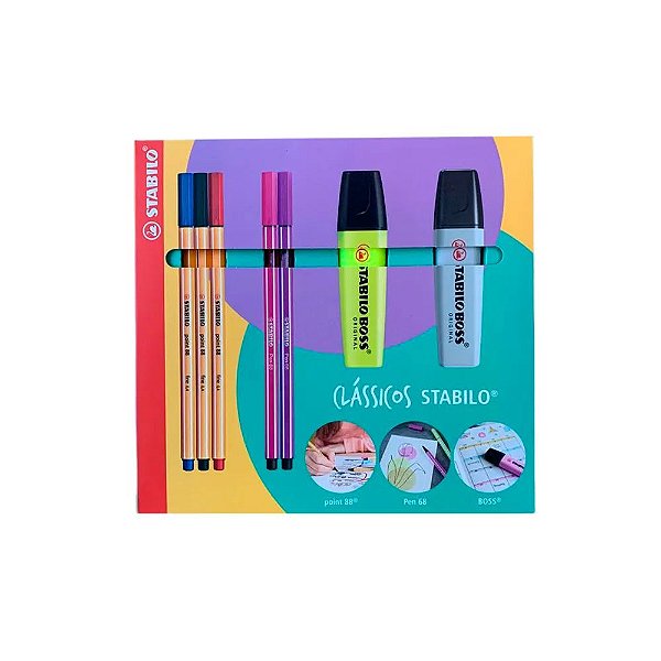 Kit Clássicos STABILO - Stabilo - 7 Itens