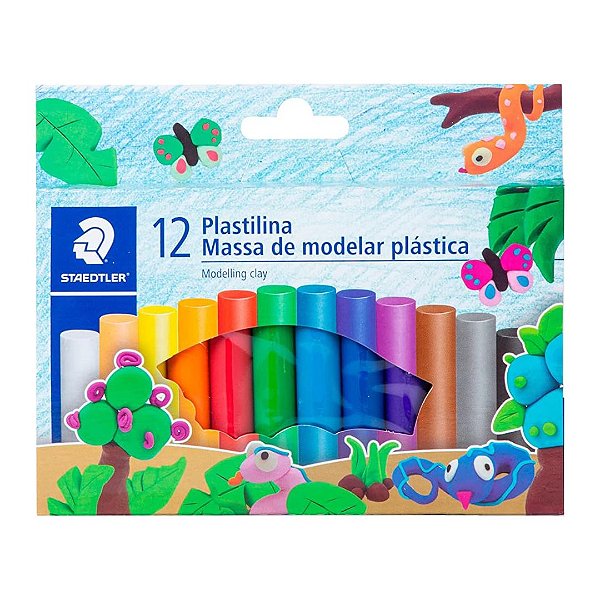 Massa de Modelar Plástica - Staedtler  - 12 Cores