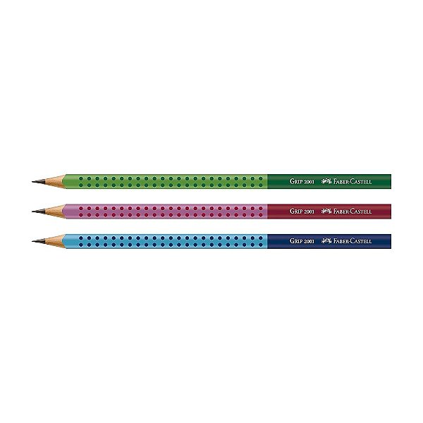 Lápis Preto 2B - Faber-Castell - Grip Two Tone
