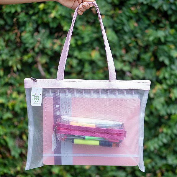 Bolsa A4  - Fizz - Tela Branca