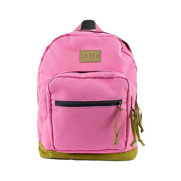 Bolsa Mochila - Sabra - Urban Camurça Rosa Bebê