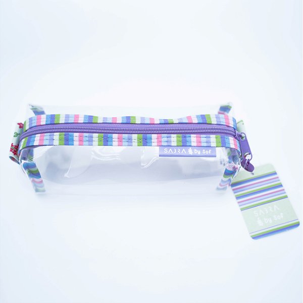 Estojo Godinho New - Sabra - Cristal Listradinho By Sof