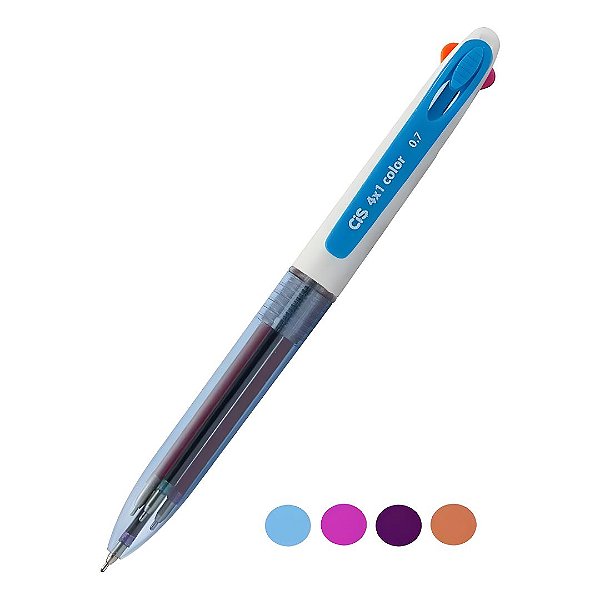 Caneta Esferográfica - CIS - 4x1 Color - 0.7mm