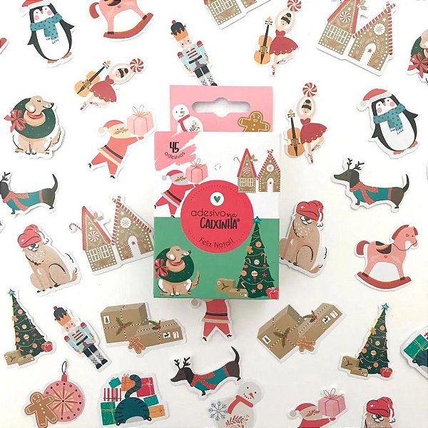 Adesivo na Caixinha - Buendia - Feliz Natal