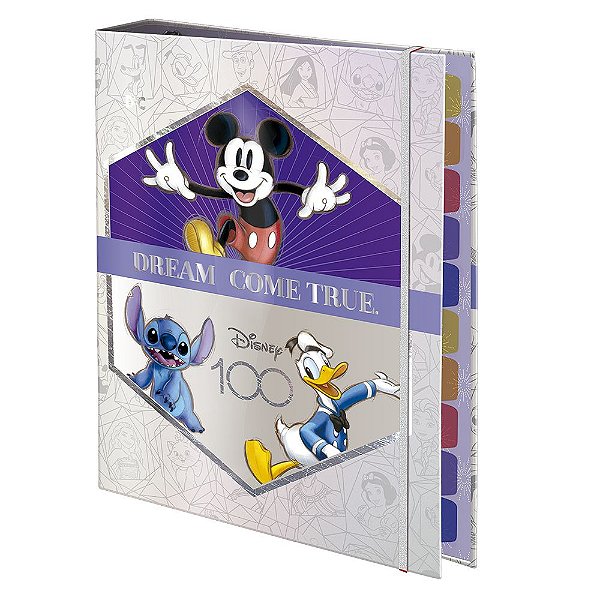 Caderno Fichário Universitário - DAC - Disney 100