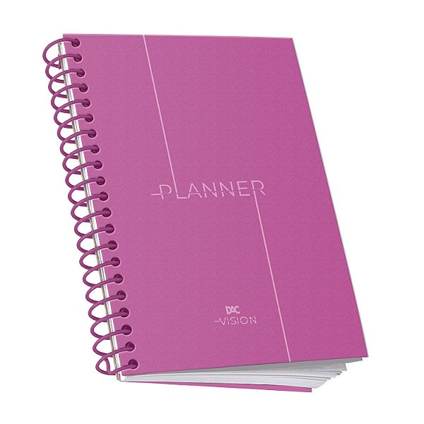 Planner Permanente Com Espiral A5 - DAC  - Vision Rosa