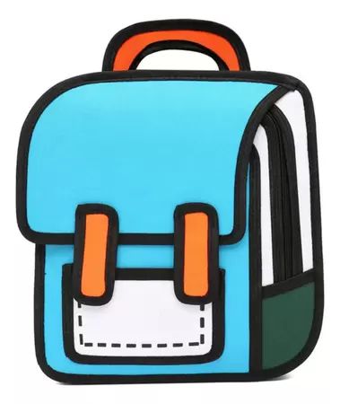 Mochila Be Bold - Newpen - Cartoon 2D Azul
