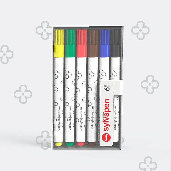 Canetinha Hidrocor - Newpen - Sylvapen Ponta 1.0 Caixa com 6