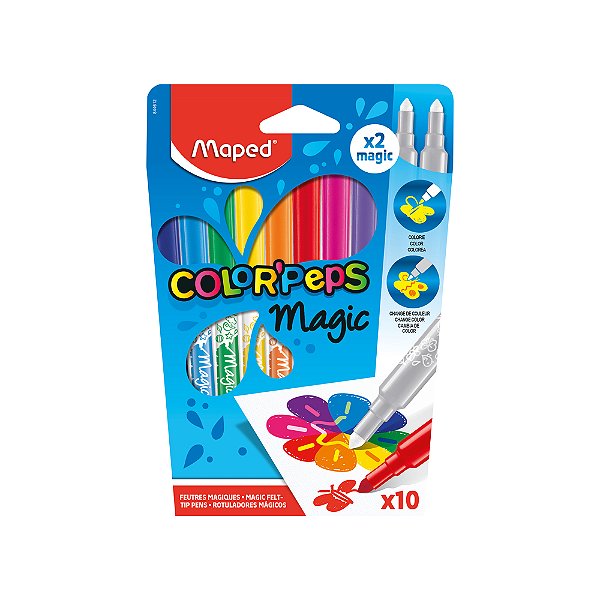 Caneta Hidrográfica - Maped - Color´Peps Magic 8 cores