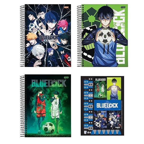 Caderno Universitário - Jandaia - Blue Lock 10 Matérias 160 folhas