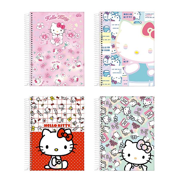 Caderno Universitário - Jandaia - Hello Kitty 1 Matéria 80 folhas