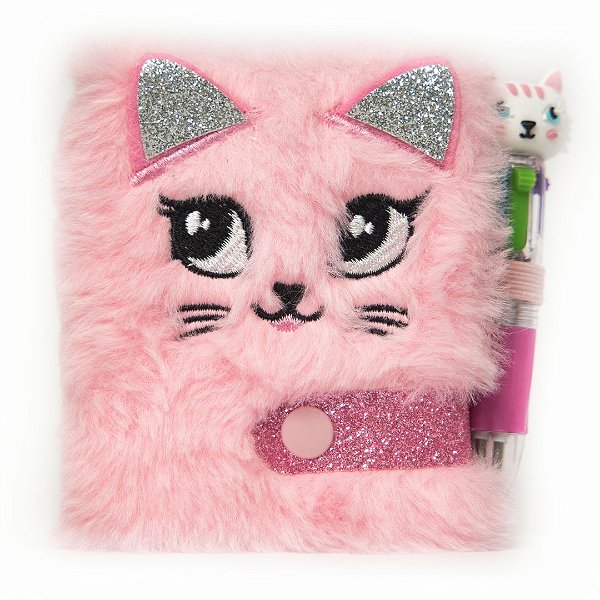 Caderno Mini - Molin - Fantasy Gato + Caneta 4 Cores