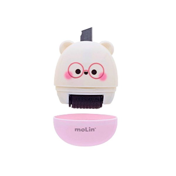 Mini Estilete + Carimbo Roller- Molin - Love Faces Rosa