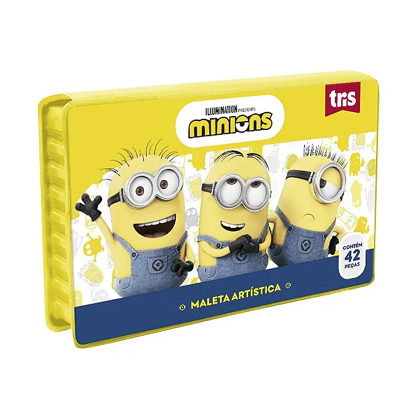 Maleta Artística - Tris - Minions 42 peças