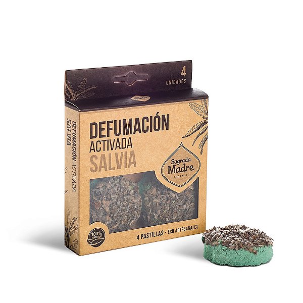 Pastilha De Defumação Ativada Salvia Branca X4