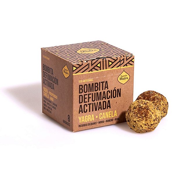 Incenso Natural Bombita De Defumação X8 Yagra e Canela