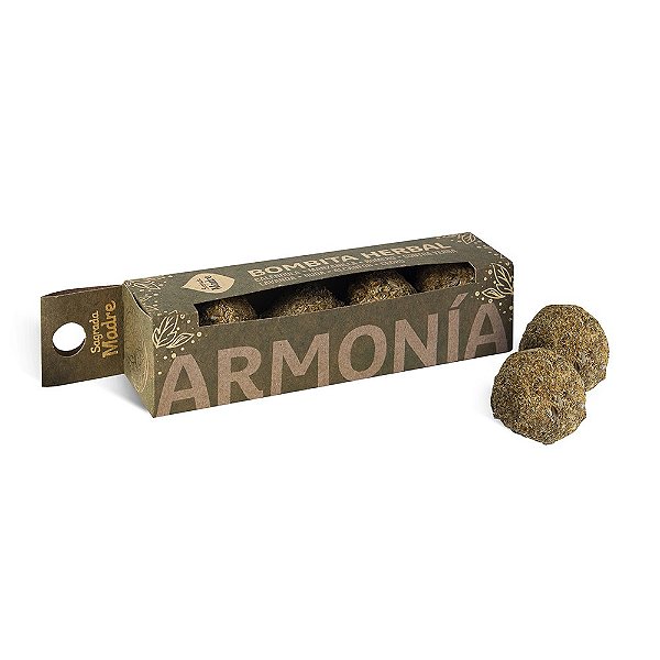 Incenso Natural Bombita De Defumação Herbal X4 Harmonia
