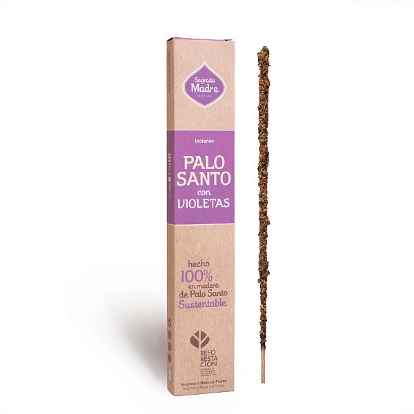 Incenso Natural Palo santo com Violetas