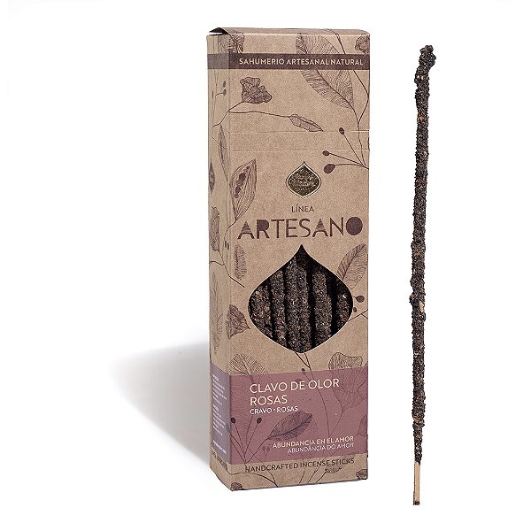 Incenso Artesano sagrada madre - Cravo da india e rosa x30