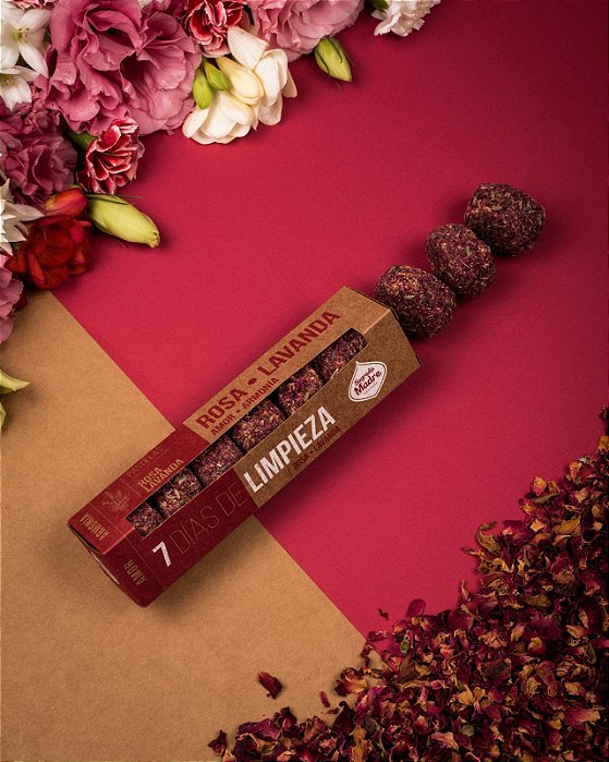 Pastilha de Defumação 7 Dias De Limpeza Sagrada Madre - Rosa e Lavanda