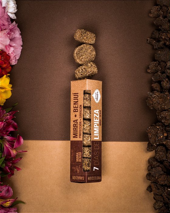 Pastilha de Defumação 7 Dias De Limpeza Sagrada Madre - Mirra e Benjoin