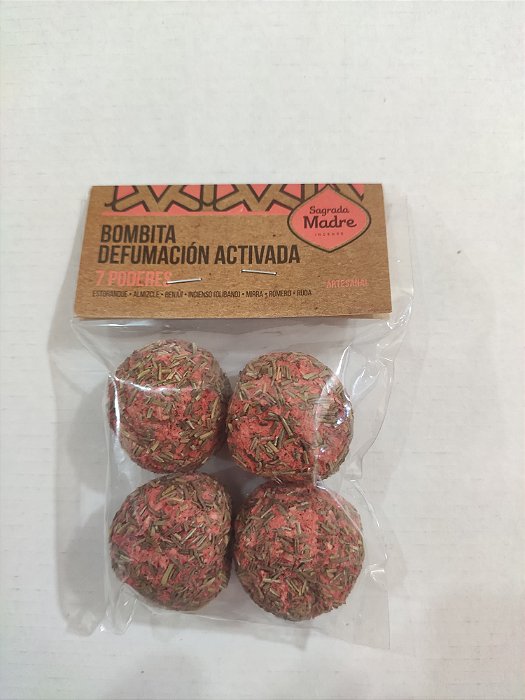 Bombita Defumacion Activada x4 Sagrada Madre -7 Poderes (Sacolinha)