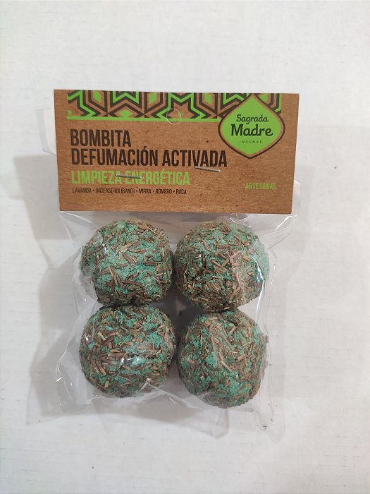 Bombita Defumacion Activada x4 Sagrada Madre -Limpeza Energetica (Sacolinha)