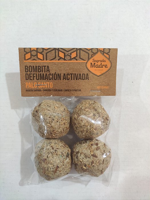 Bombita Defumacion Activada x4 Sagrada Madre -Palo Santo (Sacolinha)
