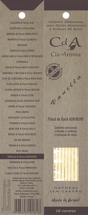 Incenso Cia do Aroma - Baunilha