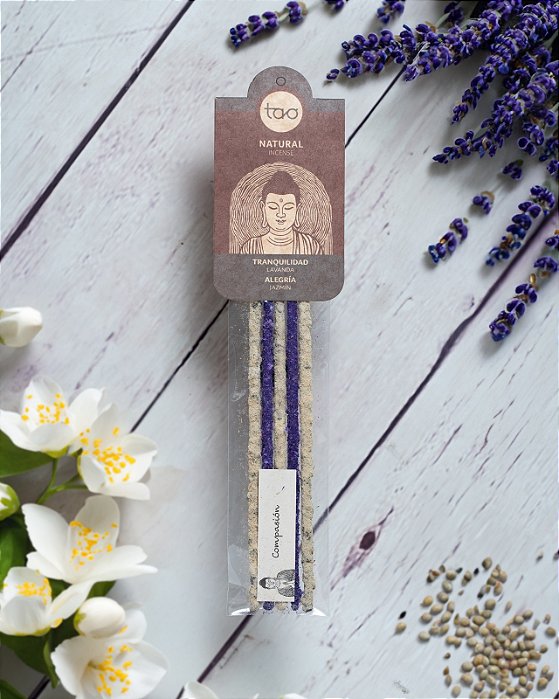 Incenso Tao Natural - TRANQUILIDADE E ALEGRIA (Lavanda e jasmin)