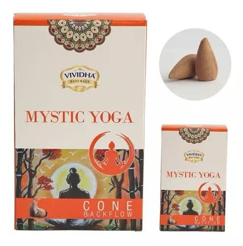 Incenso Cone Vividha Naturals Para Incensário Cascata - Mystic yoga