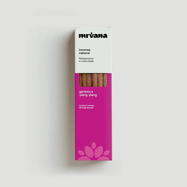 Incenso Geranio e Ylang Natural Nirvana