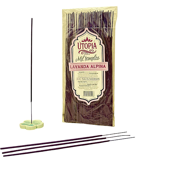 Sahumerios Utopía Mil Templos – Lavanda Alpina (100 Unidades)
