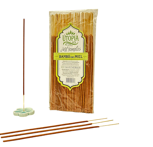 Sahumerios Utopía Mil Templos – Bambu Mel (100 Unidades)