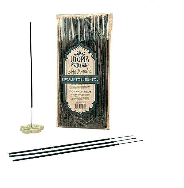 Sahumerios Utopía Mil Templos –  Eucalipto e mentol (100 Unidades)