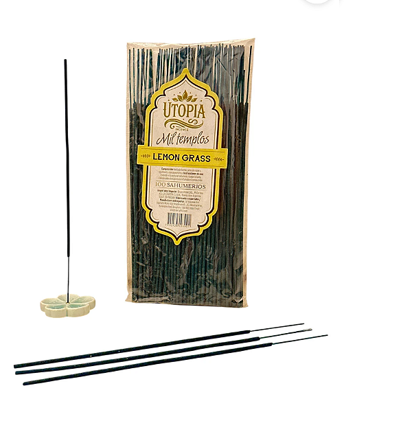Sahumerios Utopía Mil Templos –  Lemon grass (100 Unidades)