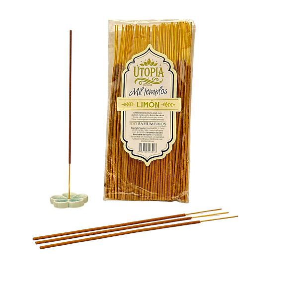 Sahumerios Utopía Mil Templos –  Limão (100 Unidades)