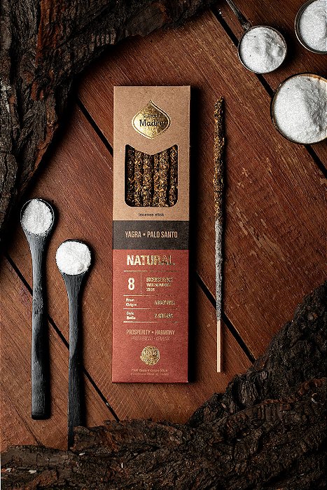 Incenso dos Aromas Naturais Yagra e palo santo