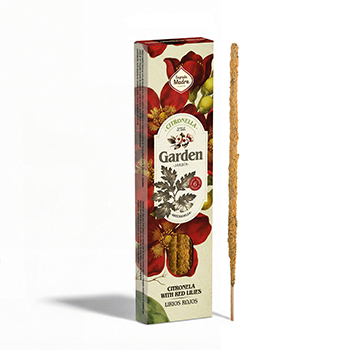 Incenso Sagrada Madre Garden- Citronela e Lirios vermelhos