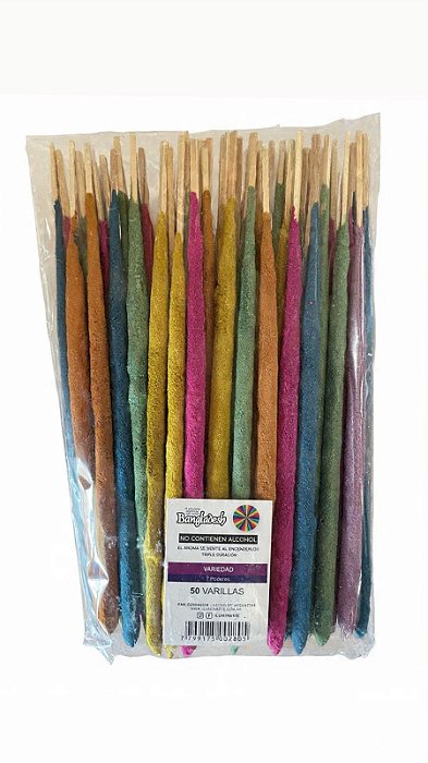 Pacote de Incensos Bangladesh - 50 Unidades - Sortido