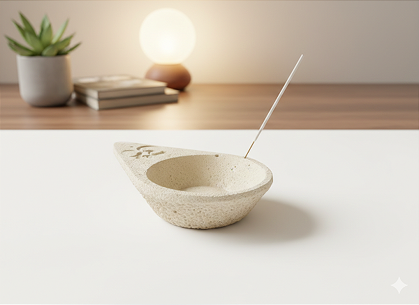 Porta incenso triangular lotus