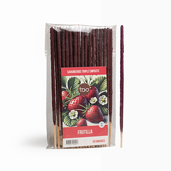 Pacote de Incensos TAO - 30 Unidades - Frutilla