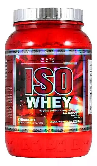 Whey Protein Isolado Black Nutrition 907g (Pote) - Todos os Sabores