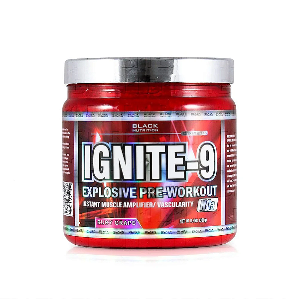 Pré Treino Ignite 9 Black Nutrition 300g (Pote)