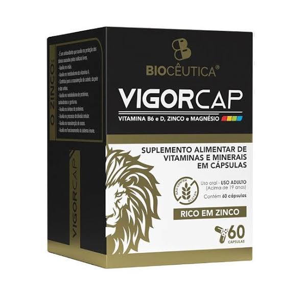 Suplemento Alimentar Vigorcap B6 D Zinco Bioceutica 60 Caps Sabor Vitaminas E Minerais