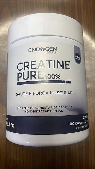 Creatina 100% Pure ENDOGEN - Com Laudo da ANVISA
