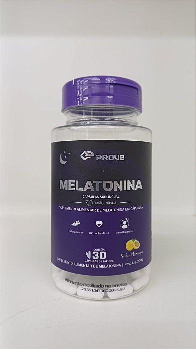 Melatonina Sublingual Prove 210mcg - 30 Cápsulas - Sabor Maracujá