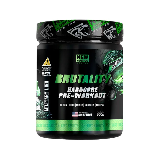 PRÉ TREINO BRUTALITY 300G Sabor Rum